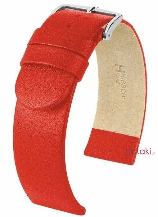 Pasek Hirsch do zegarka Scandic M 22 mm /Czerwony 17852020-2-22